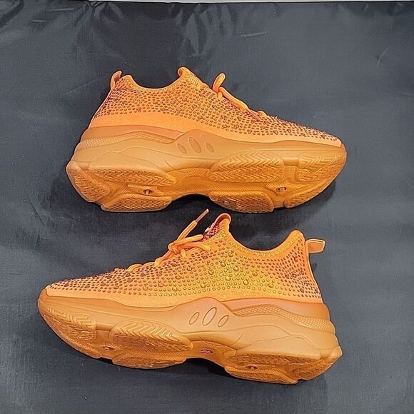 BRAND NEW BEBE LEYLA LACE UP CLOSURE WOMEN"S SEQUIN EMBELLISHMENTS SNEAK… - Picture 9 of 15